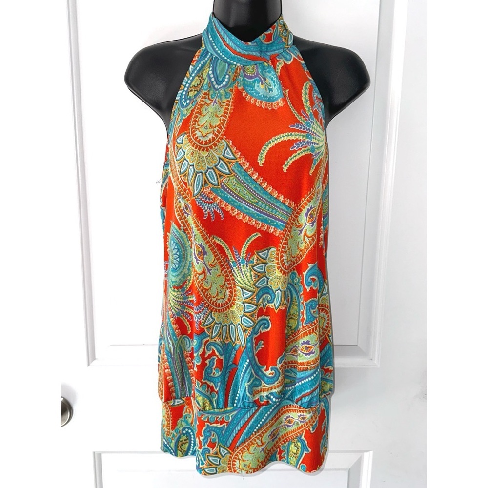 Dots brand colorful halter top